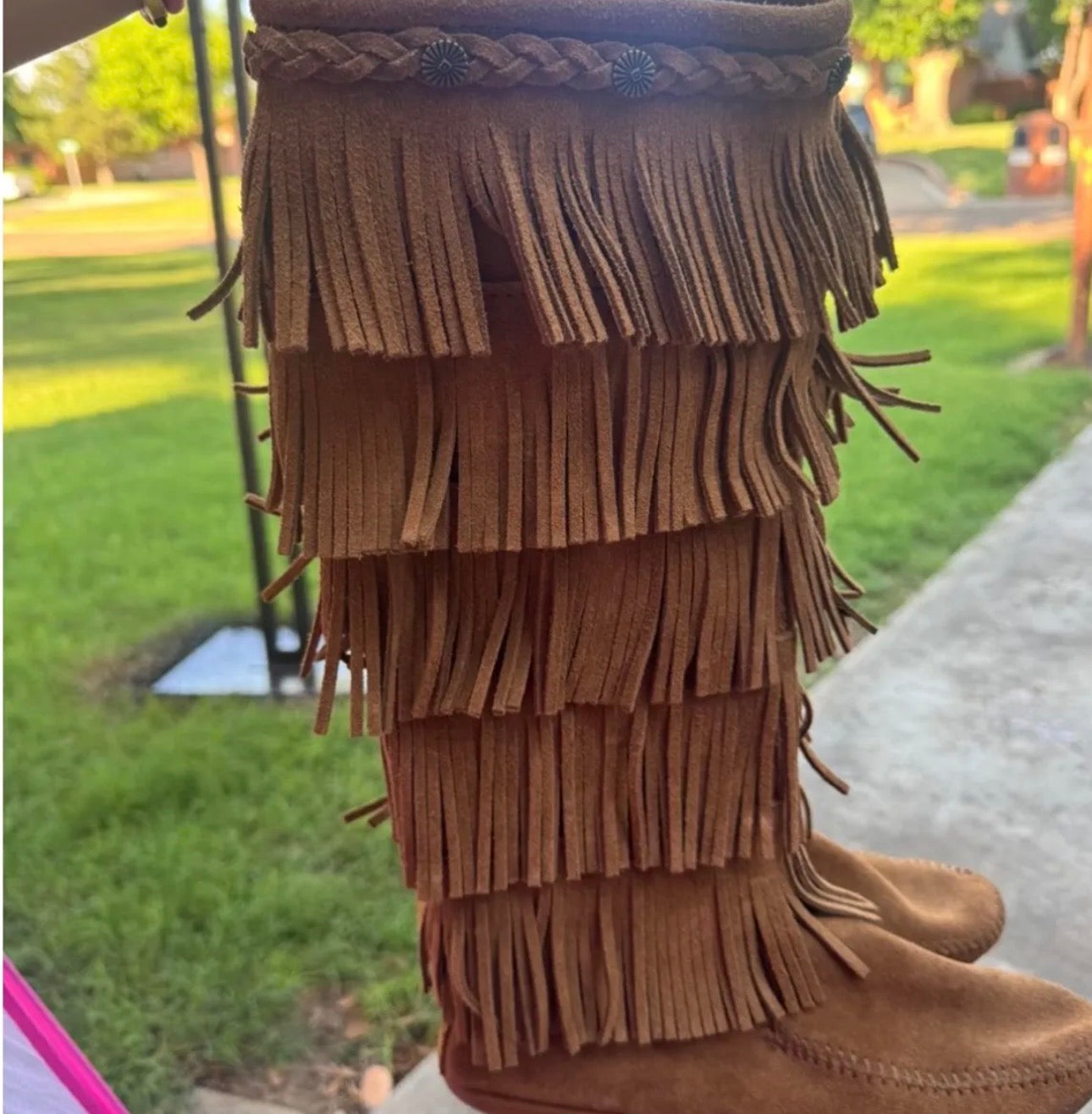 Minnetonka Fringe Boots
