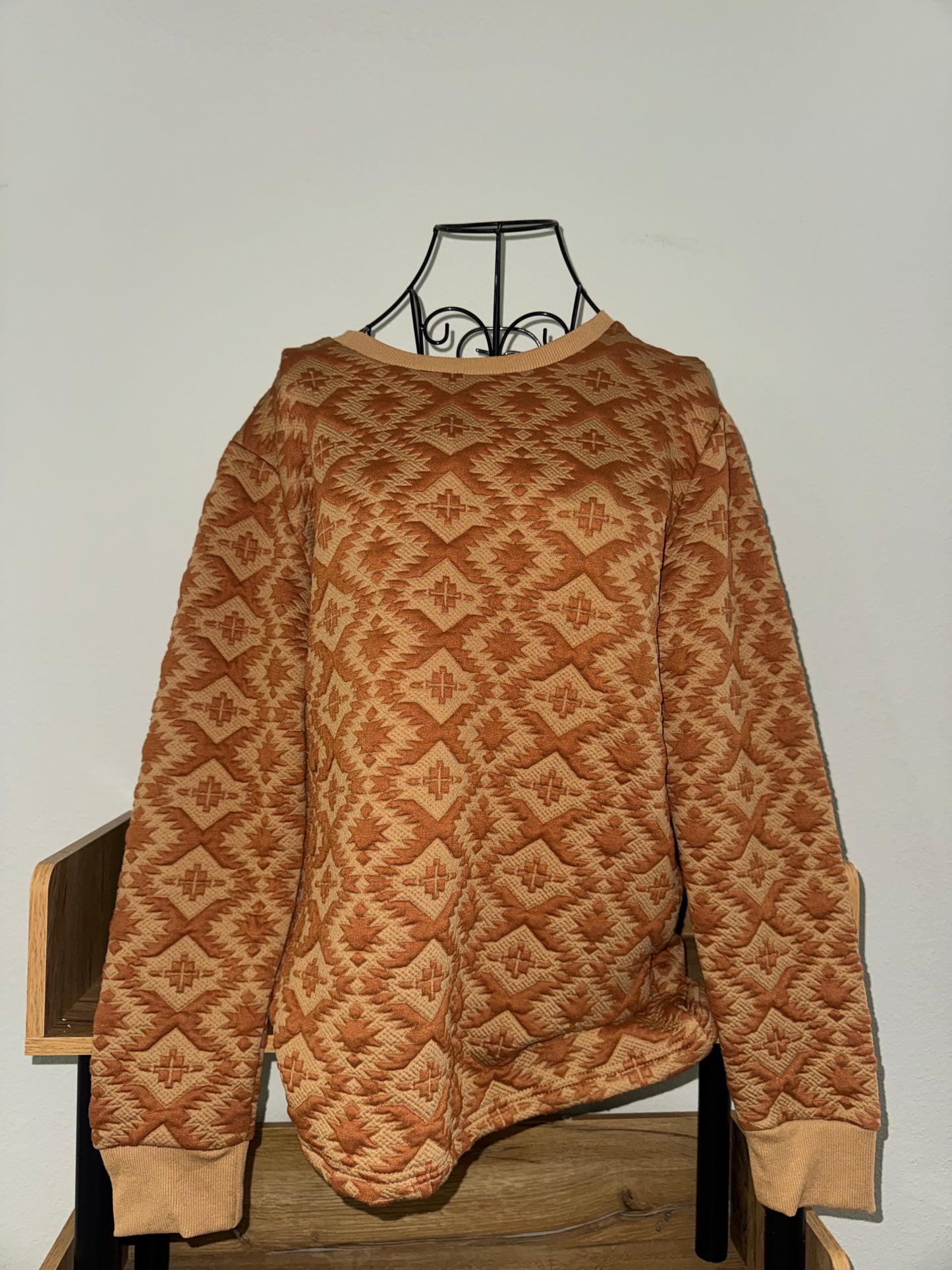 Desert Diamond Quilted Pullover
