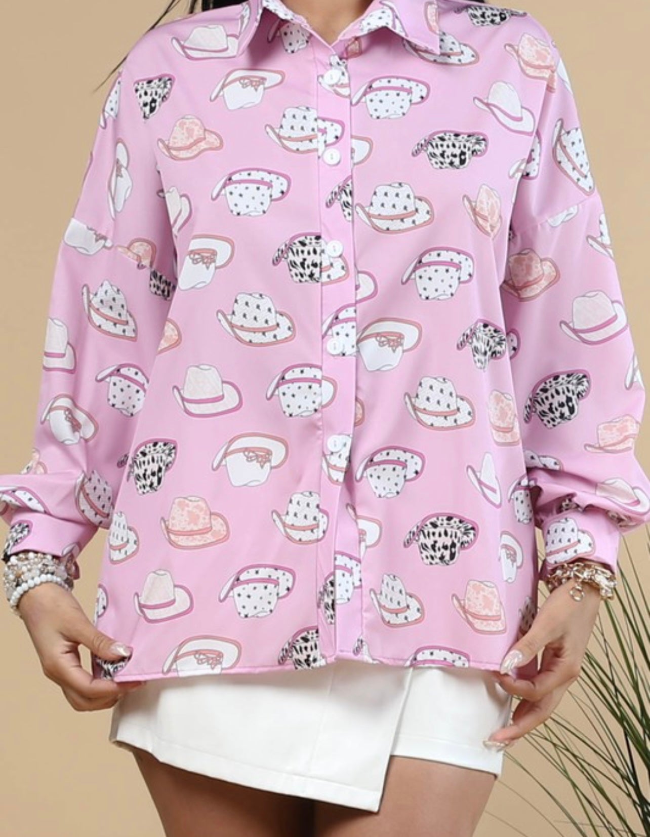 Rodeo Barbie Button Up