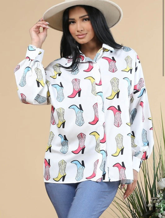 Boot Scootin’ Button Up
