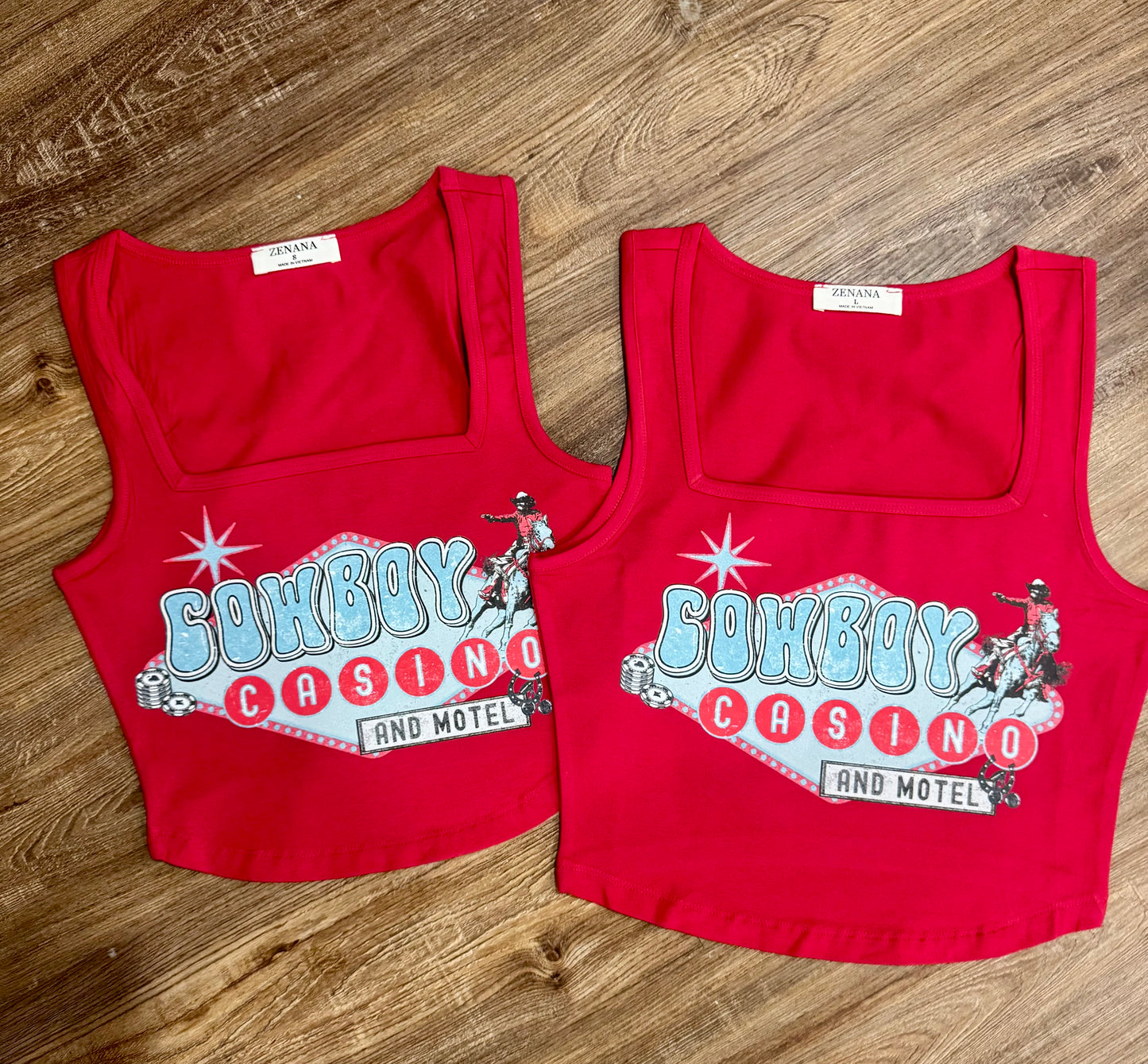Cowboy Casino Crop (Red)