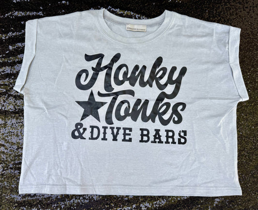 Honky Tonks & Dive Bars Crop Tee