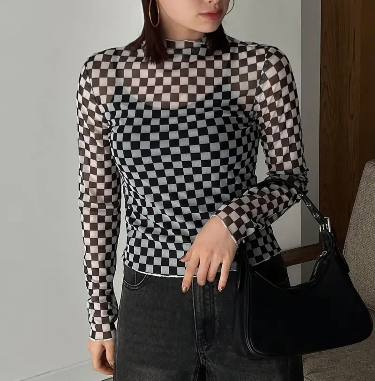 Checker Mesh Top
