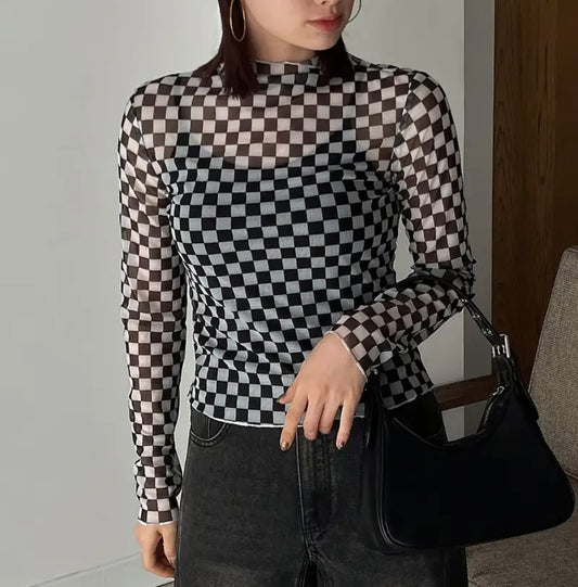 Checker Mesh Top