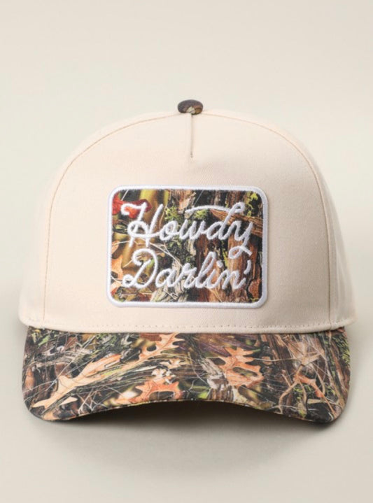 Howdy Darlin Camo Cap