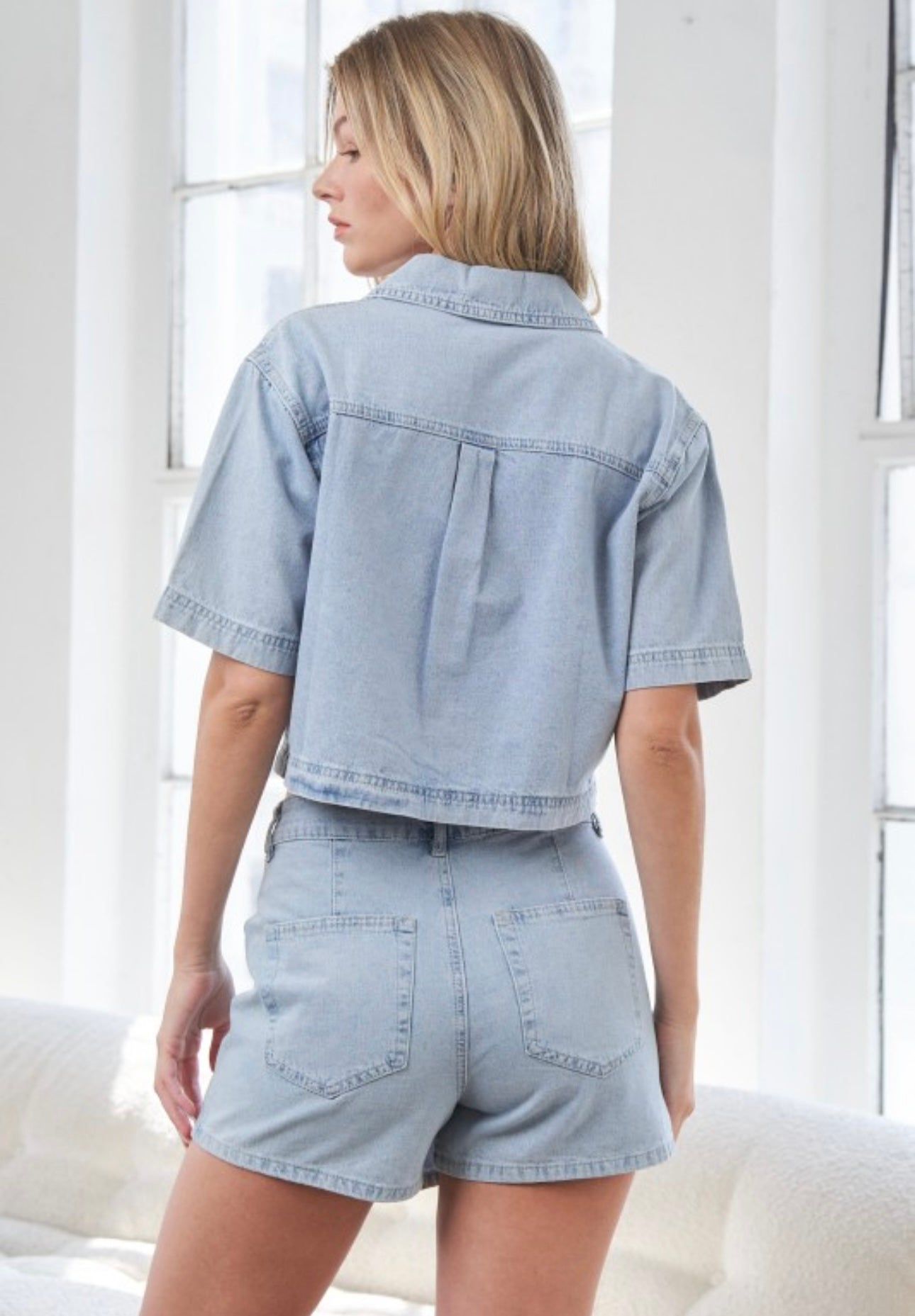The Blaire Denim Skort