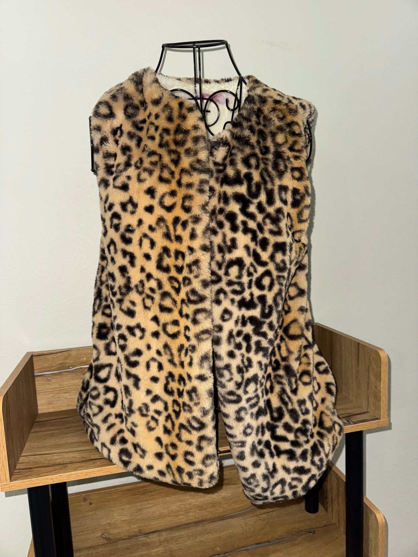 Leopard Luxe Faux Fur Vest