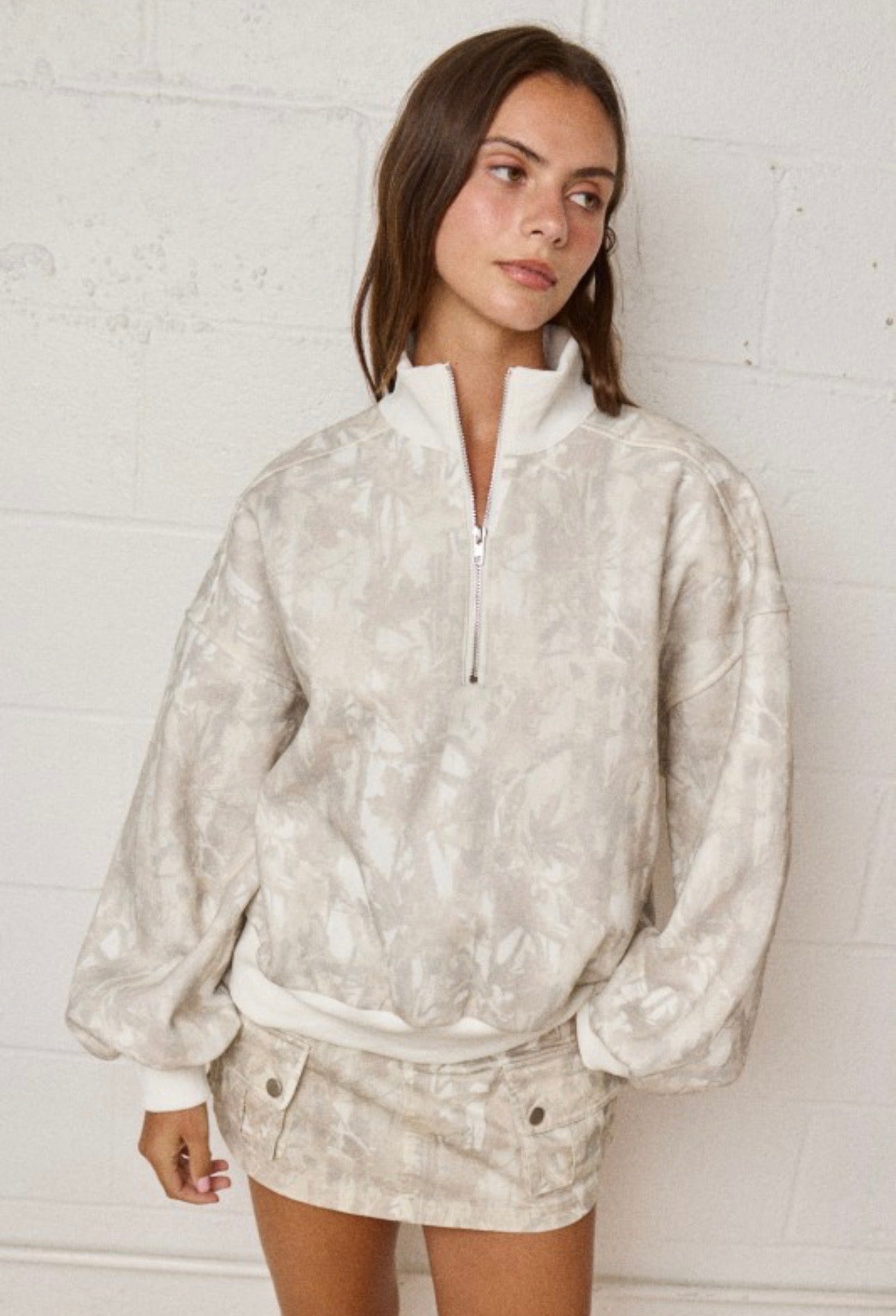 Woodland Camo Quarter Zip