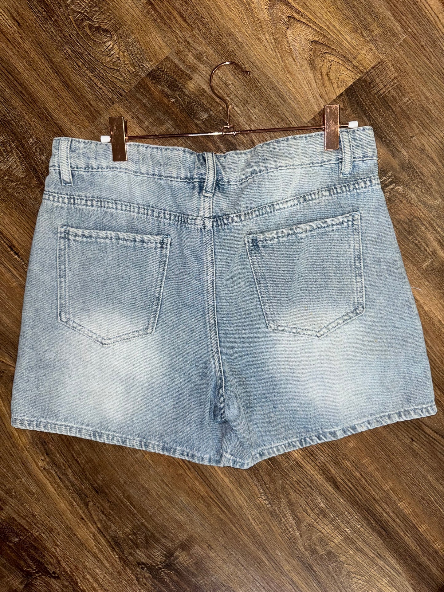 Studded Pocket Denim Shorts