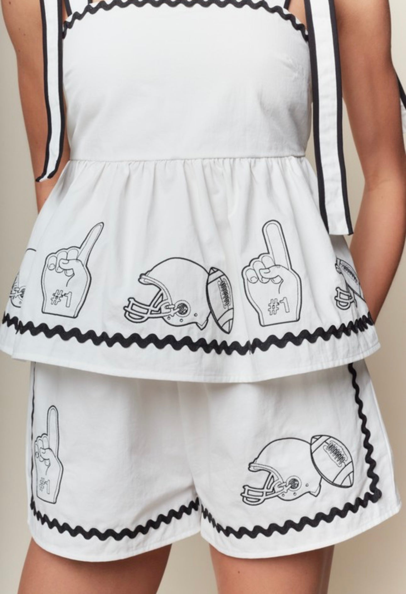 Game Day Glam BOTTOM ONLY-White