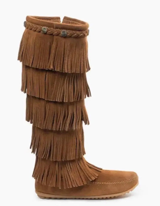 Minnetonka Fringe Boots