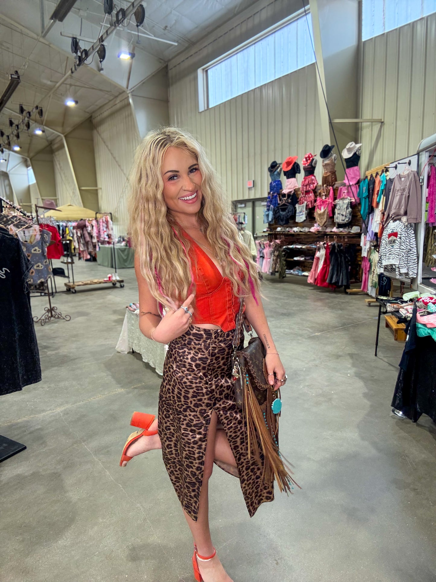 Leopard Luxe Midi Skirt
