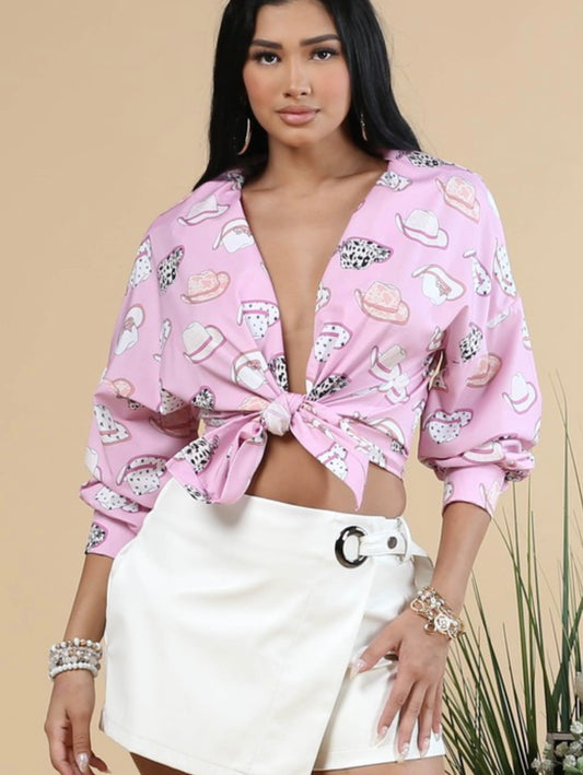 Rodeo Barbie Button Up